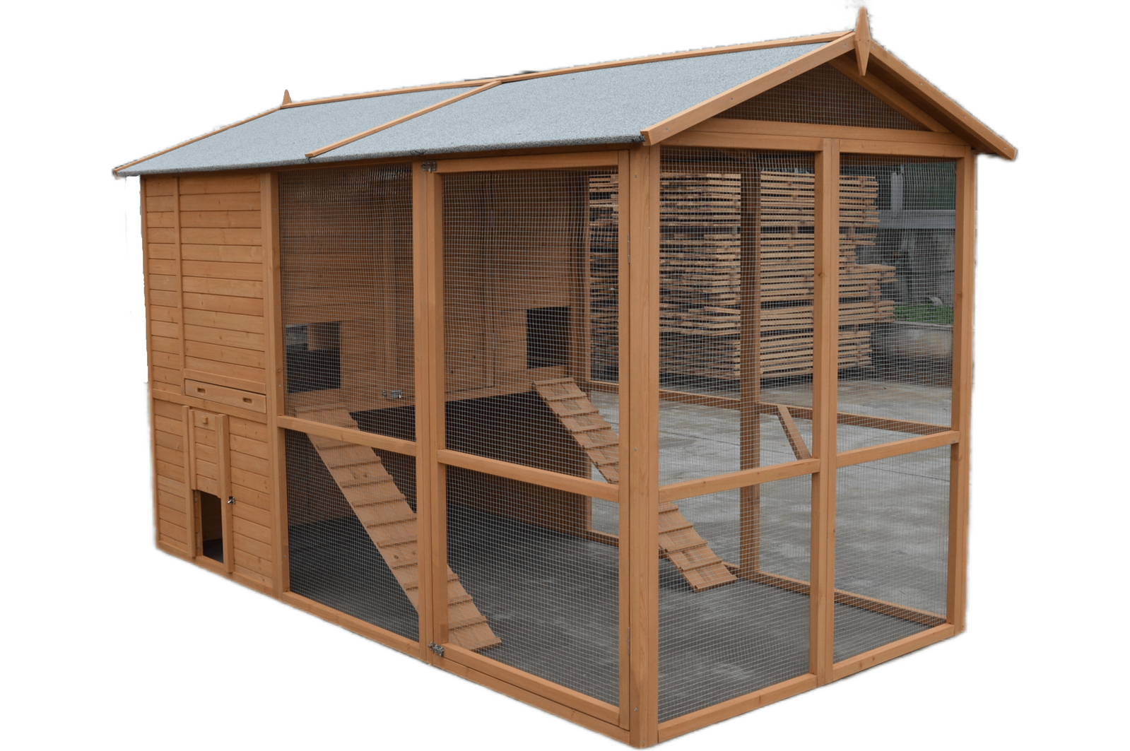 V278-CC496-PO12-509-LOD-GS-B02-189891-00 YES4PETS XXXL Walk-in Chicken Coop Rabbit Guinea Pig Hutch Ferret Hen Cat House - Image 1