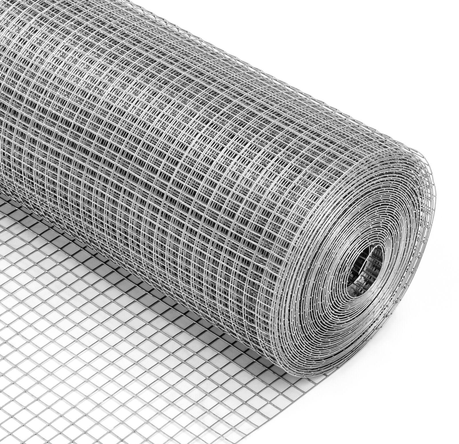 V278-CHICKEN-WIRE-1X5M-66318-00 YES4PETS 1 x 5M Galvanised Wire Mesh Garden Pet Chicken Coop Fencing Bird Netting Mesh - Image 1