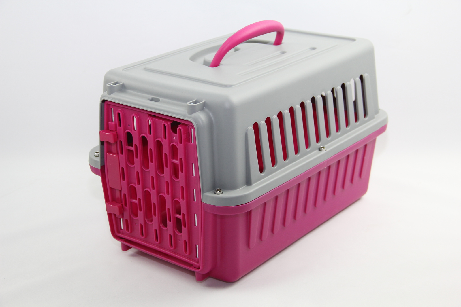 V278-FC-420-S-CARRIER-HOT-PINK-67784-00 YES4PETS Small Dog Cat Rabbit Crate Pet Guinea Pig Carrier Kitten Cage Pink - Image 1