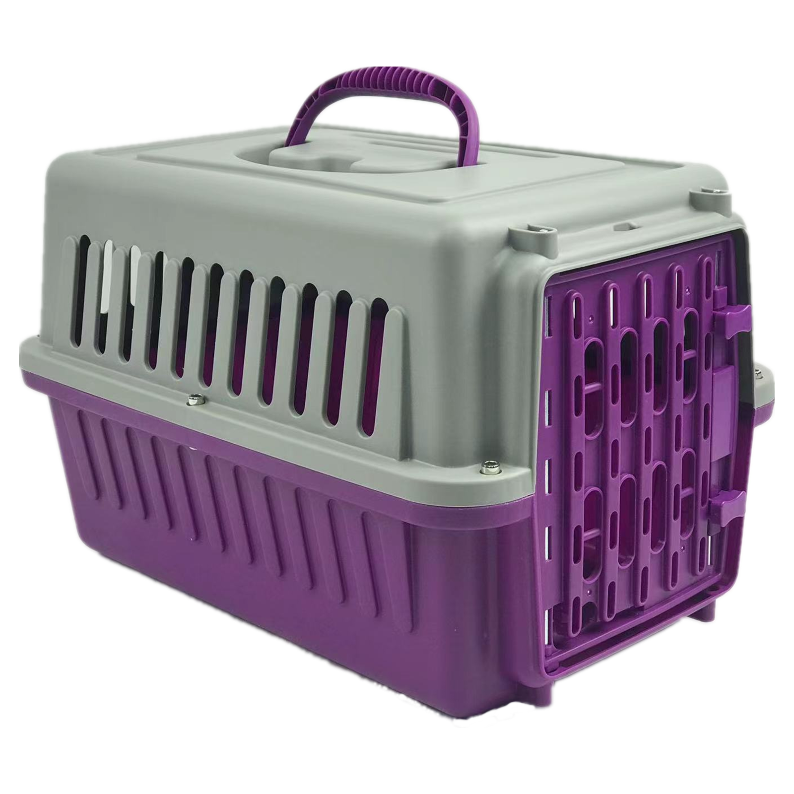 V278-FC-420-S-CARRIER-PURPLE-65313-00 YES4PETS Purple Small Dog Cat Rabbit Crate Pet Guinea Pig Carrier Kitten Cage - Image 1