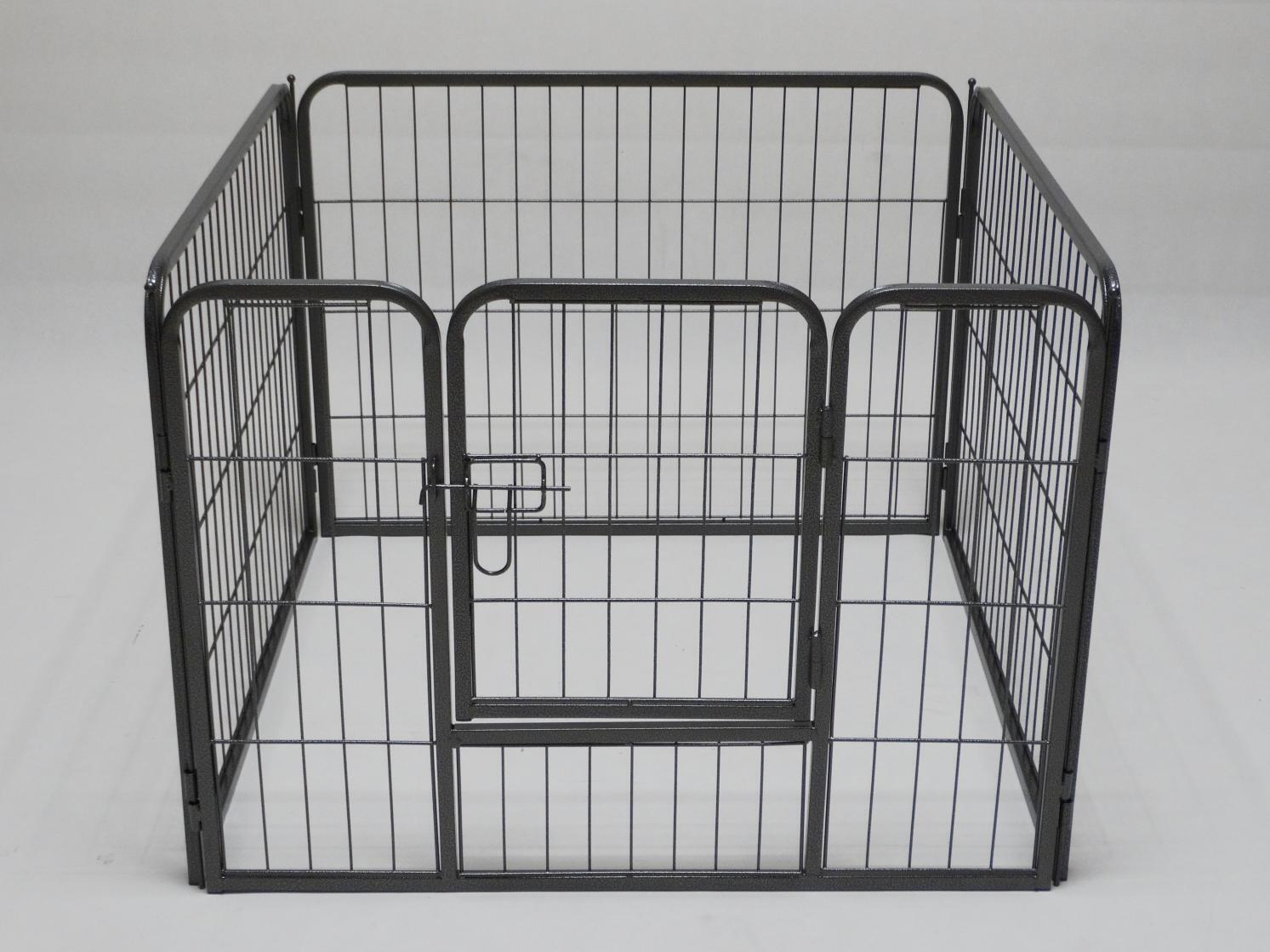V278-HPL80-4-B-DOOR-72138-00 YES4PETS 4 Panel 80 cm Heavy Duty Pet Dog Puppy Cat Rabbit Exercise Playpen Fence Extension - Image 1