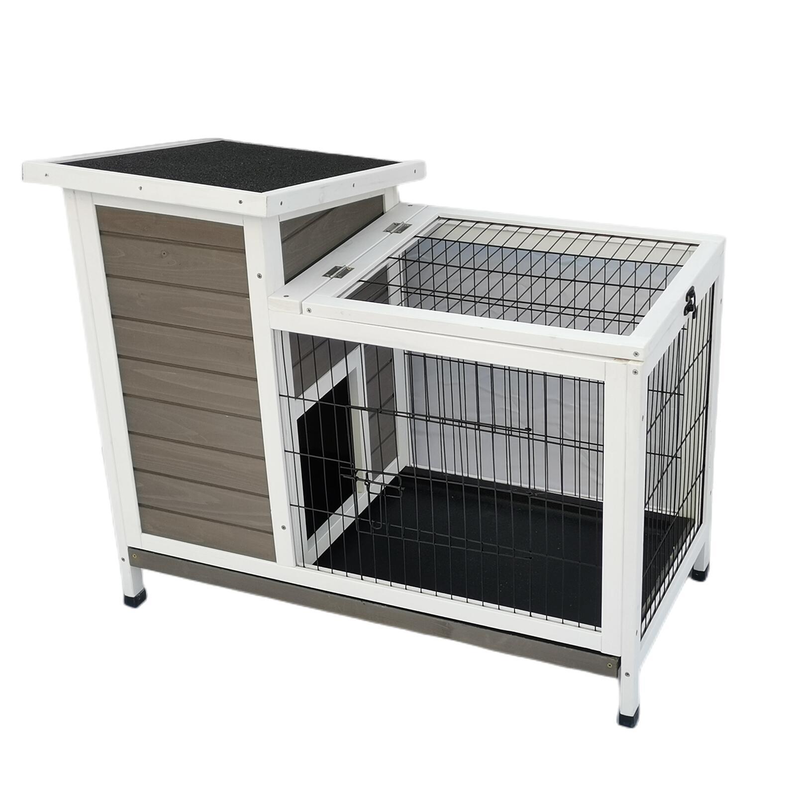 V278-PET-W-LEG-CC914-159228-00 YES4PETS Rabbit Hutch Cat House Cage Guinea Pig Ferret Cage - Image 1