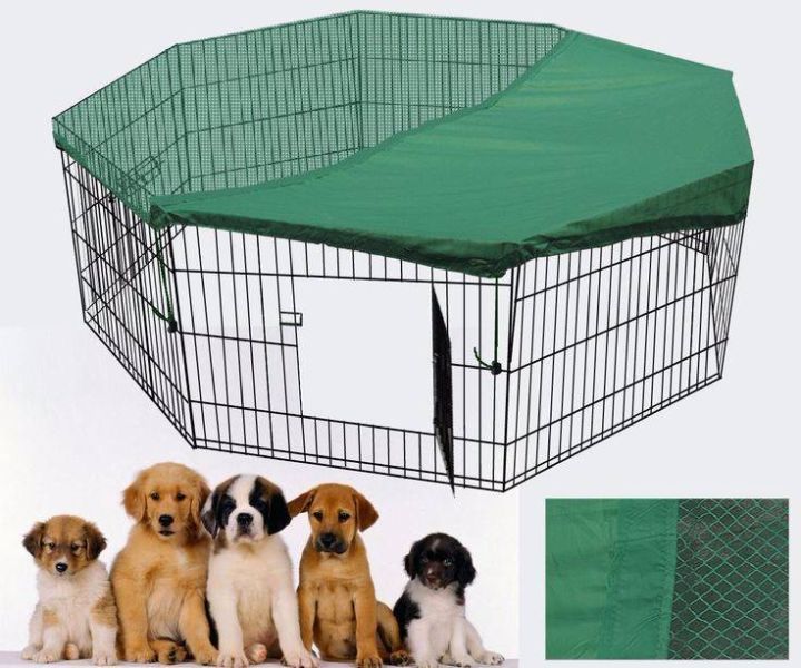 V278-PL30WCOVER-139835-00 YES4PETS 30' Dog Pet Playpen Exercise Puppy Enclosure Fence with cover - Image 1