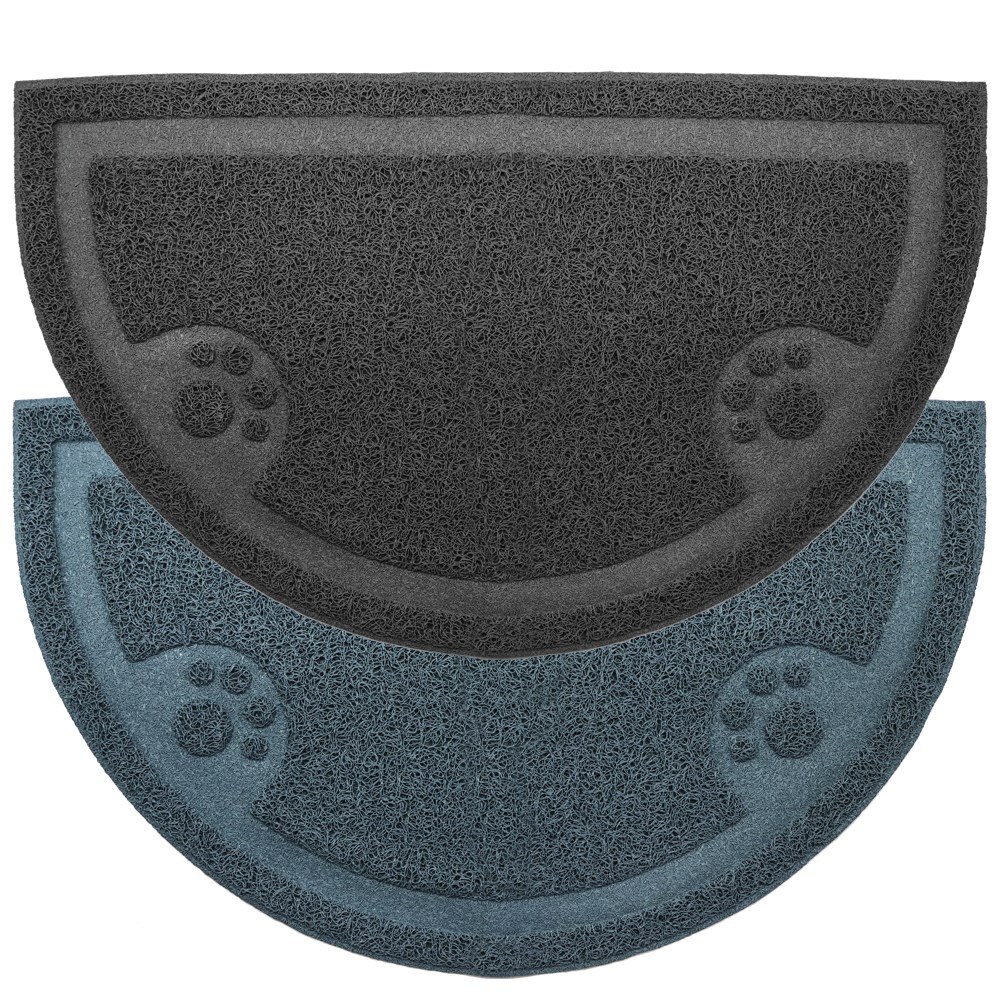 V278-UN4197-65262-00 YES4PETS 2 x Pet Food Bowl Placemat Waterproof Leakproof Rubber Feeder Mat Non Slip Floor - Image 1