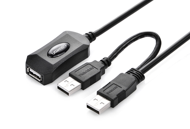 V28-ACBUGN20213-01_20 UGREEN USB 2.0 Active Extension Cable with USB Power 5M (20213) - Image 1
