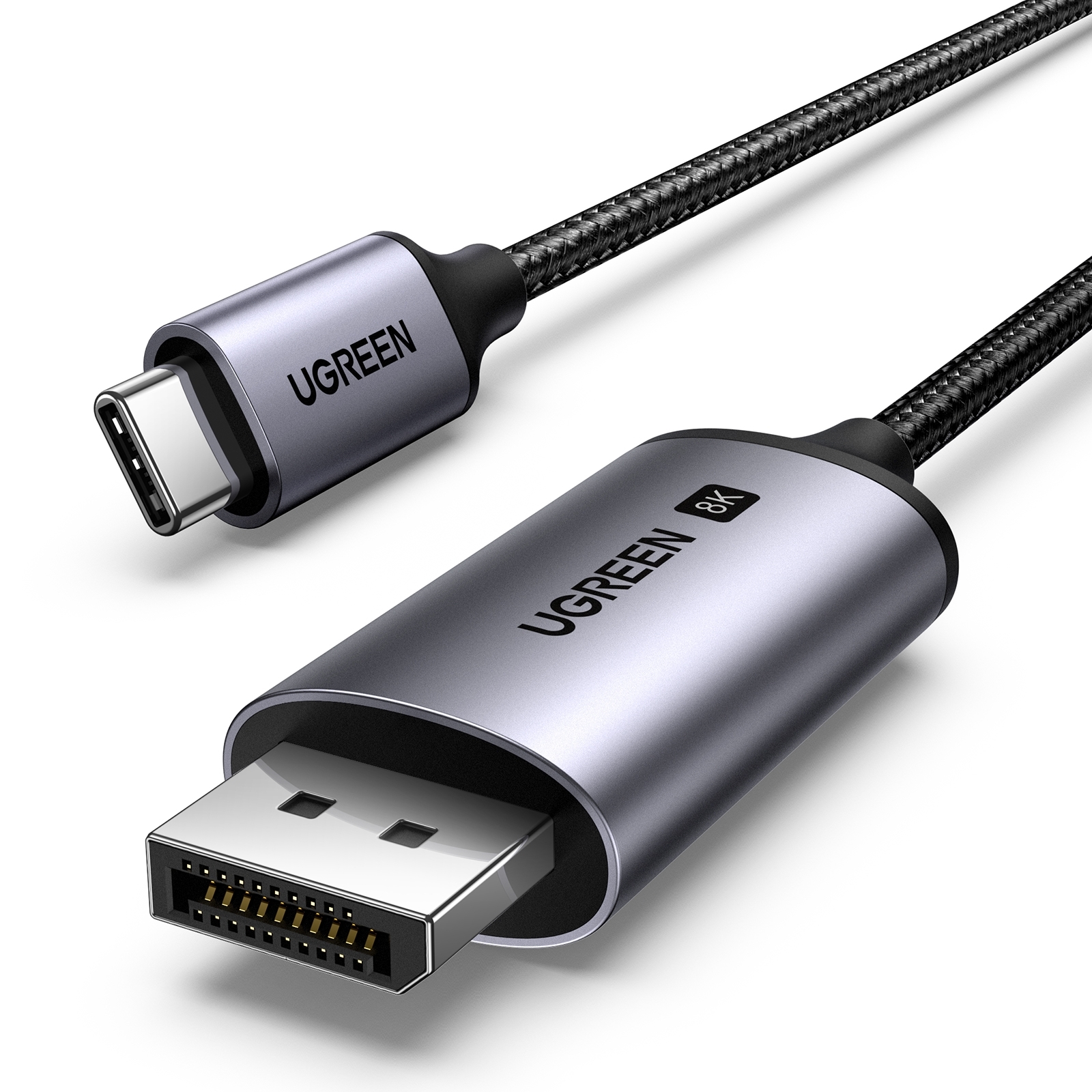 V28-ACBUGN25839-211300-00 UGREEN 25839 USB-C to DisplayPort 8K Cable 3m - Image 1