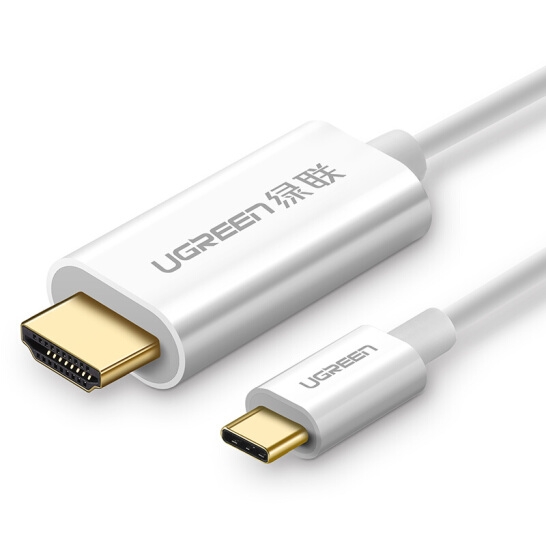 V28-ACBUGN30841-01_15 UGreen TypeC to HDMI 1.5M Cable White 30841 - Image 1