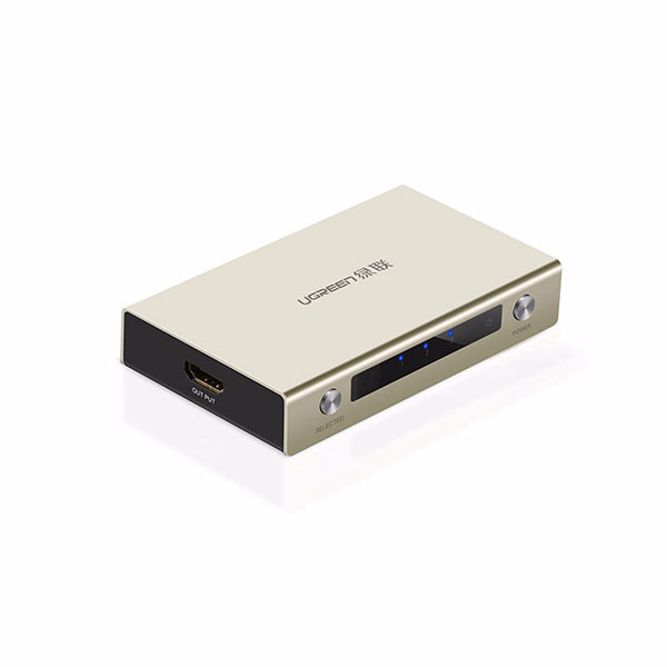 V28-ACBUGN40278-01_3_7 UGREEN HDMI 3 x 1 Switch Zinc Alloy (40278) - Image 1