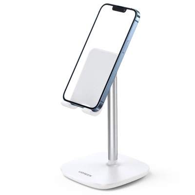 V28-ACBUGN60343-72180-00 UGREEN 60343 Adjustable Desktop Phone Stand (White) - Image 1