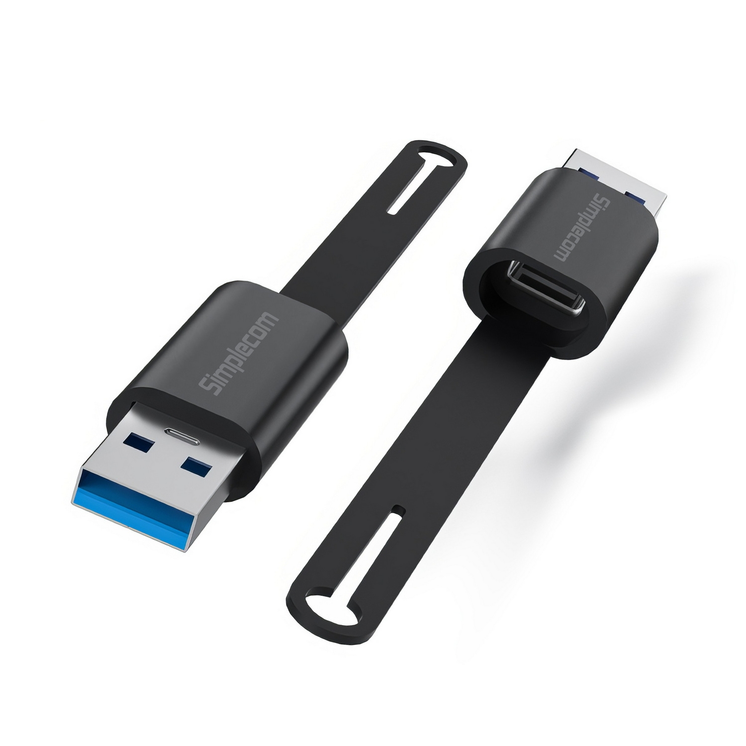 V28-CA132-131833-00 Simplecom CA132 USB-A Male to USB-C Female Adapter USB 3.2 Gen 2 Data & Charging Double-Side 10Gbps - Image 1