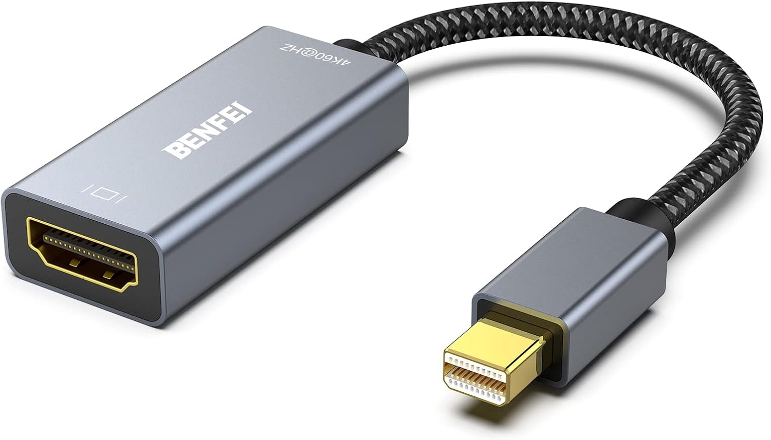 V28-ELEBEN287GY-202502281150-00 BENFEI Mini DP to HDMI Adapter (Thunderbolt Compatible) - Image 1