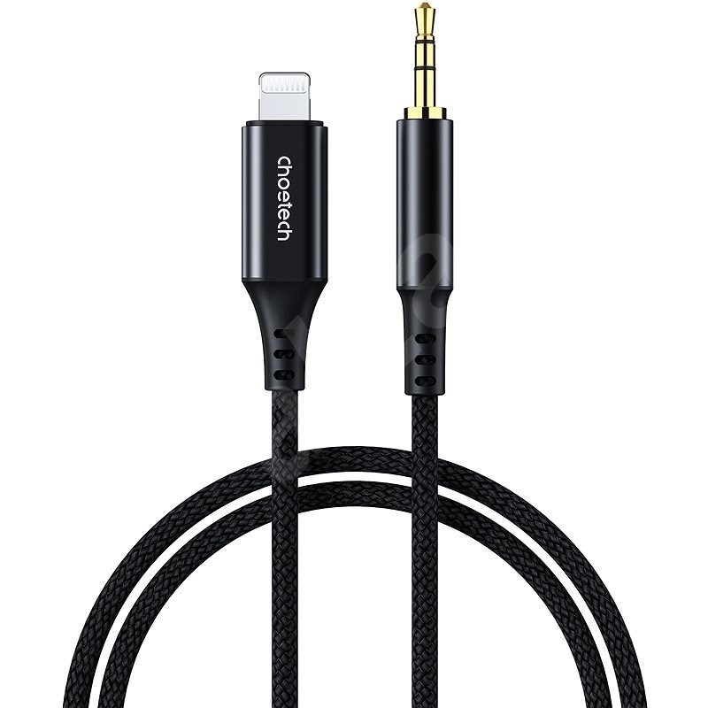 V28-ELECHOAUX009-72230-00 CHOETECH AUX009 8-pin iPhone To 3.5mm Audio Cable 2M - Image 1