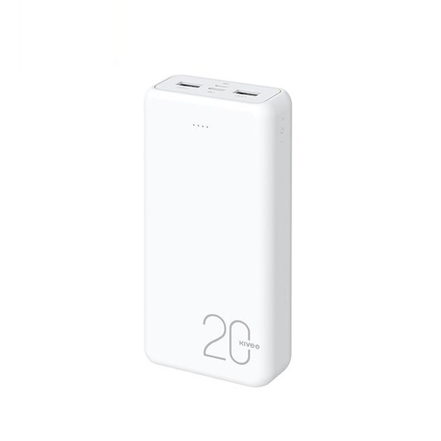 V28-ELEKIVPT63-86049-00 KIVEE PT63 20000mAh Power Bank White - Image 1