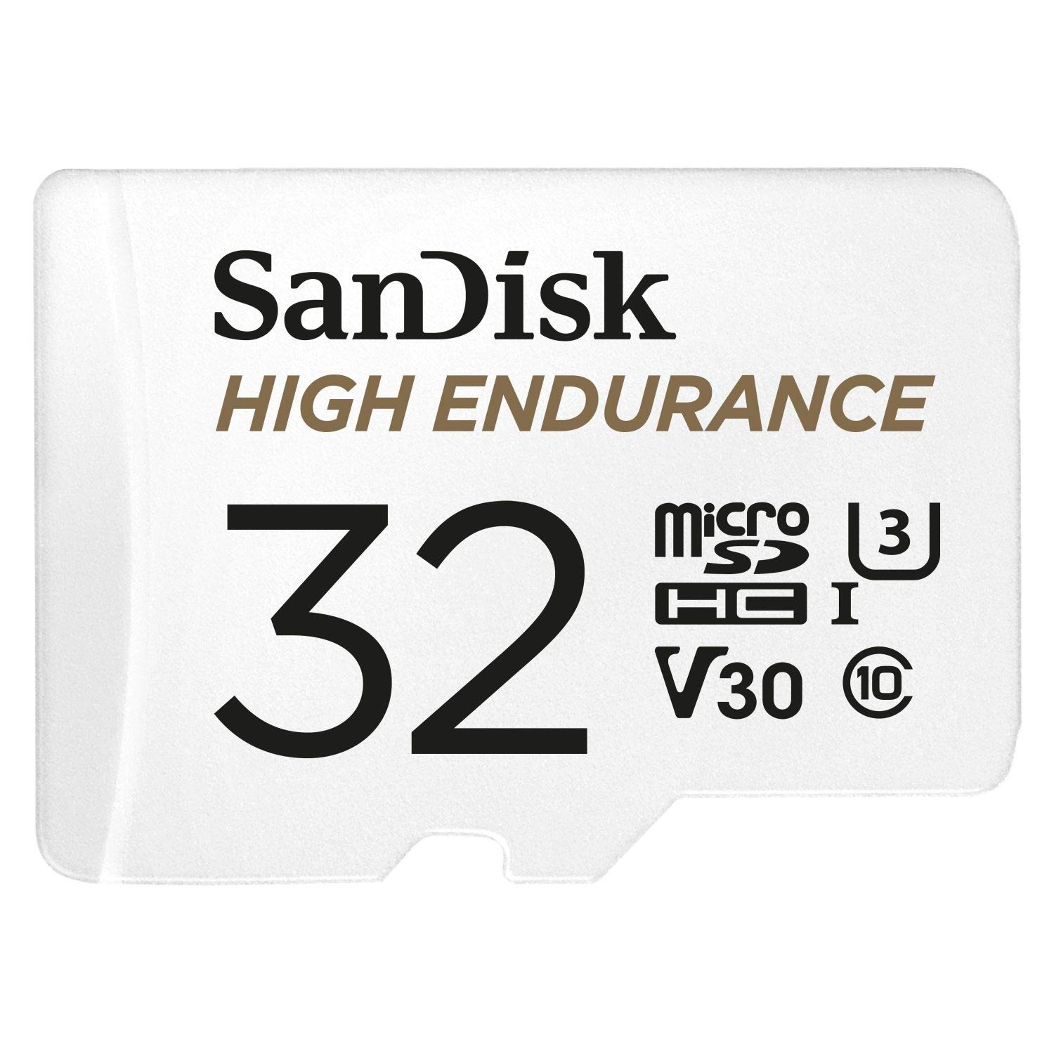 V28-FFCSAN32GSQQNR1-01_15 SANDISK HIGH ENDURANCE MICROSDHC CARD SQQNR 32G UHS-I C10 U3 V30 100MB/S R 40MB/S W SD ADAPTOR SDSQQNR-032G-GN6IA - Image 1