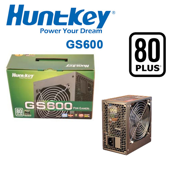 V28-PSUHUNGS600-01_3 HUNTKEY GS600 POWER SUPPLY 600W 80 PLUS SILENT - Image 1