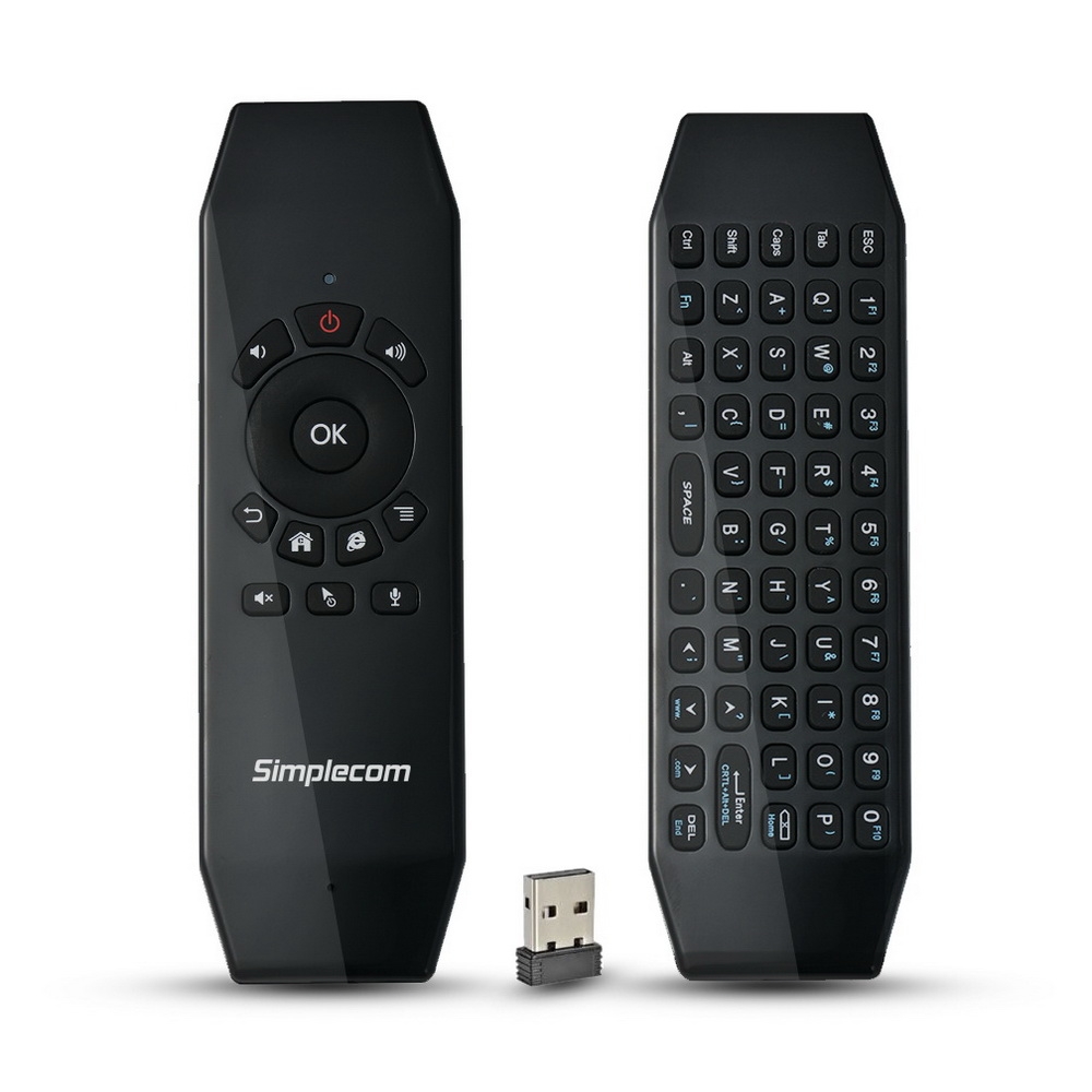 V28-RT150-01_11 Simplecom RT150 2.4GHz Wireless Remote Air Mouse Keyboard with IR Learning - Image 1