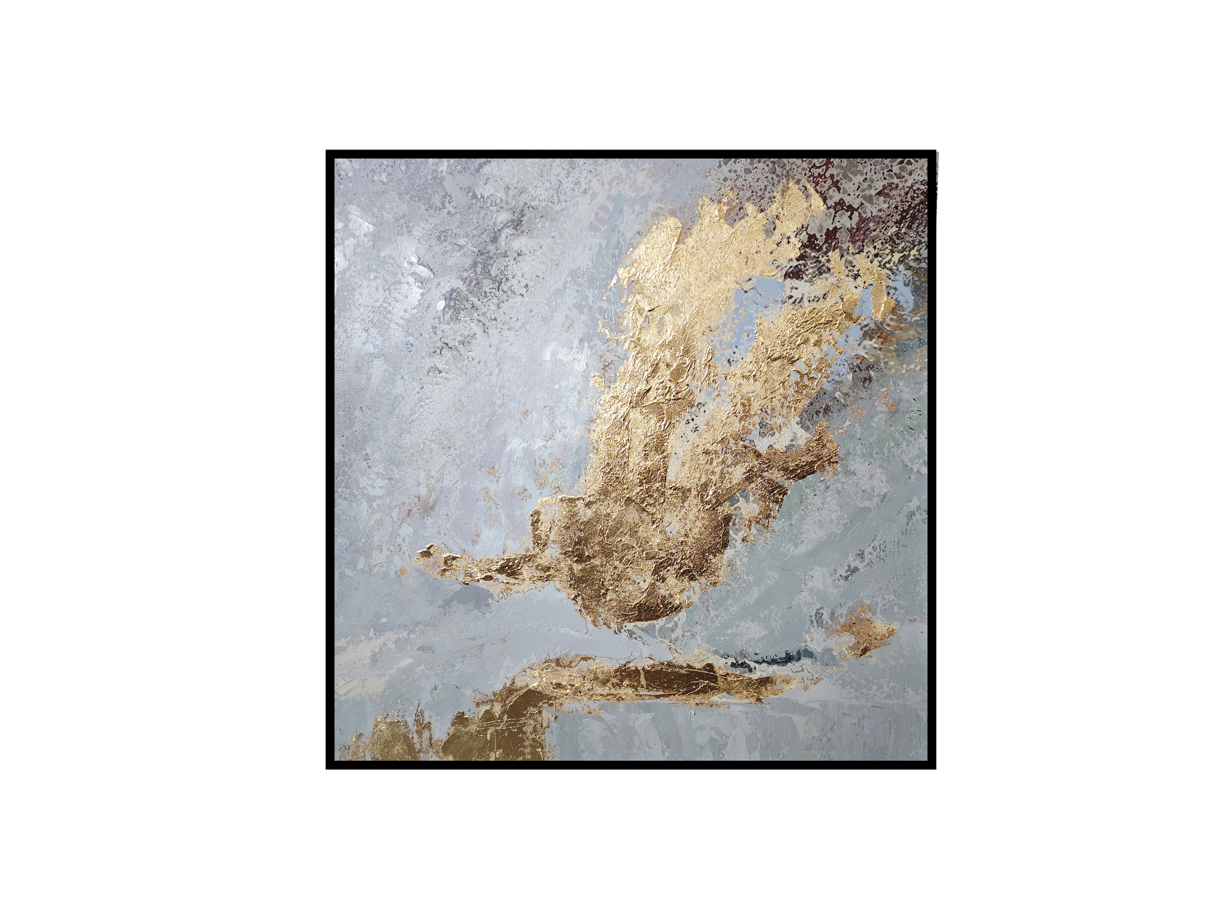 V292-HD-CANV-GOLDMBL-S-191927-00 Gold Marble Wall Art Framed Canvas Wall Art - Small - Image 1