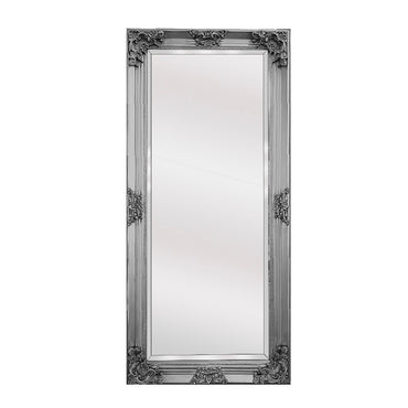 V292-M-DLUX-M-SILVER-72208-00 Deluxe French Provincial Ornate Mirror - Antique Silver - 90cm x 170cm - Image 1