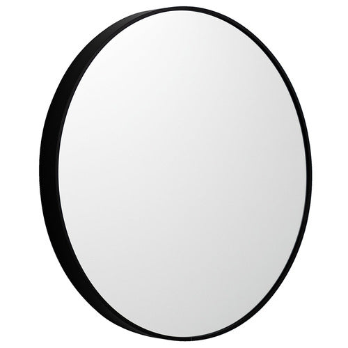 V292-MIRR-ARCH0031-51942-00 Metal Round Mirror 100cm - Black - Image 1