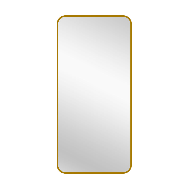 V292-MIRR-MTL011-69516-00 Gold Metal Rectangle Mirror - Medium 80cm x 170cm - Image 1