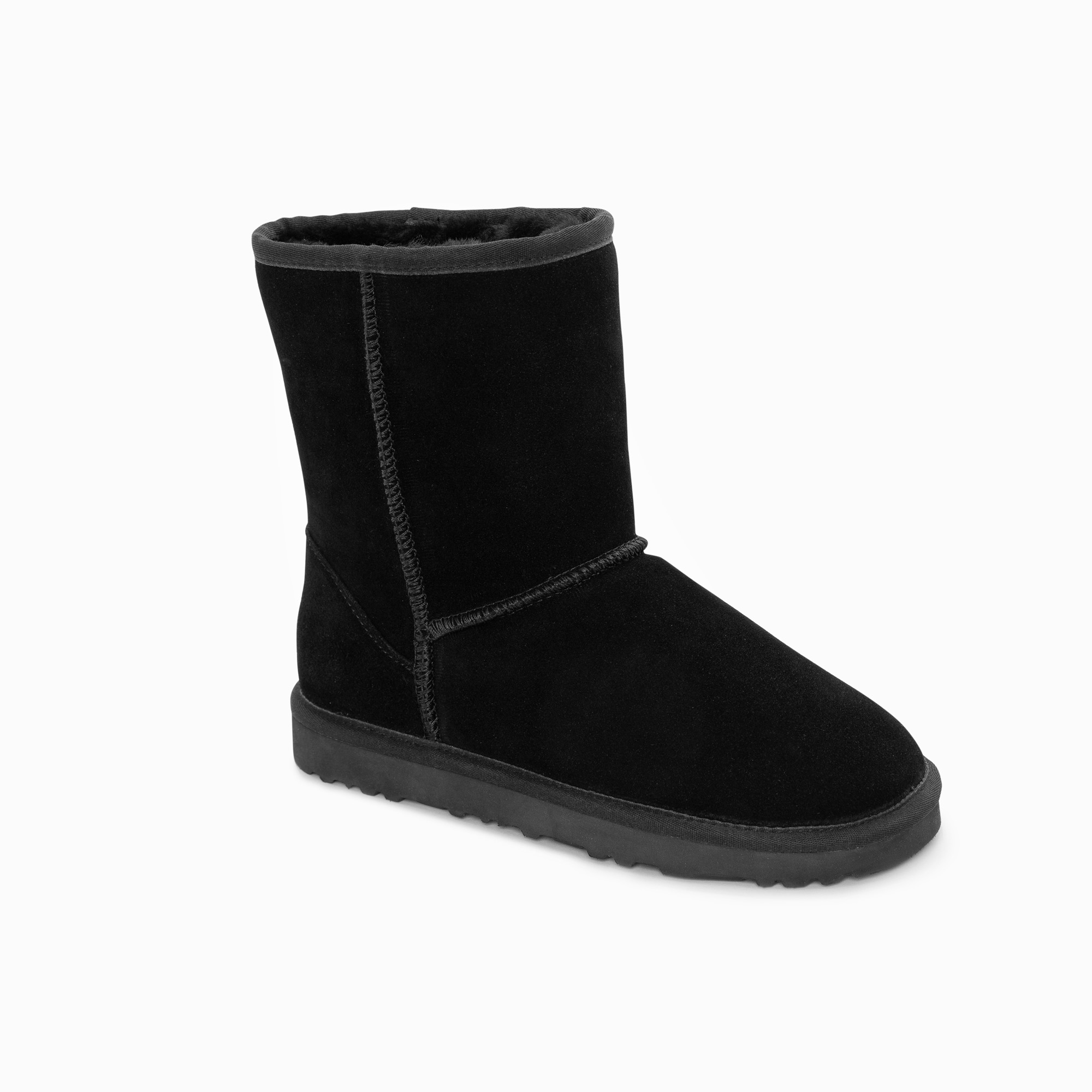 V317-OB661-BLACK-41-70319-01 Ugg Boots Genuine Australian Sheepskin Unisex Short Classic Suede (Black, EU41) - Image 1