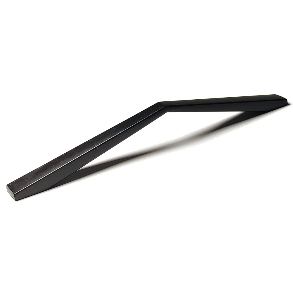 V324-2012BK-160-Cabinet-Handle-2012-black-160-1-00 160MM Black Zinc Alloy Kitchen Nickel Door Cabinet Drawer Handle Pulls - Image 1
