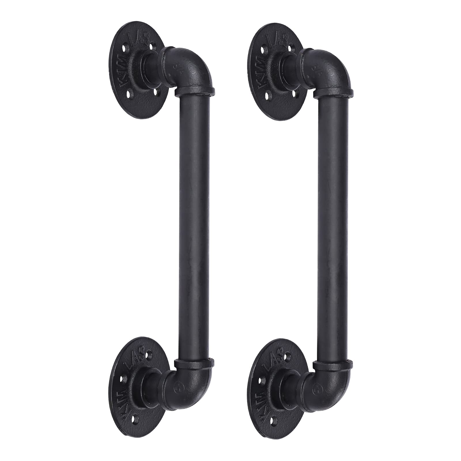Version 1.0.0 2Pcs Sliding Barn Door Handle 14 inch 36cm Industrial Pipe Door Pull Handle, Grab Bar, Towel Bar - Image 1