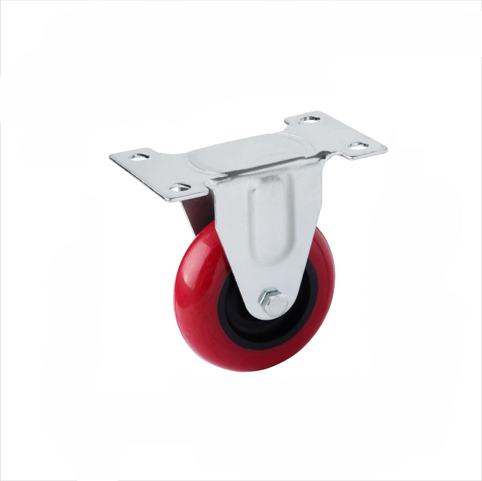 Version 1.0.0 3 inch Heavy Duty Fixed Caster Casters Wheels Castor for Furniture and Workbench Cart - Image 1