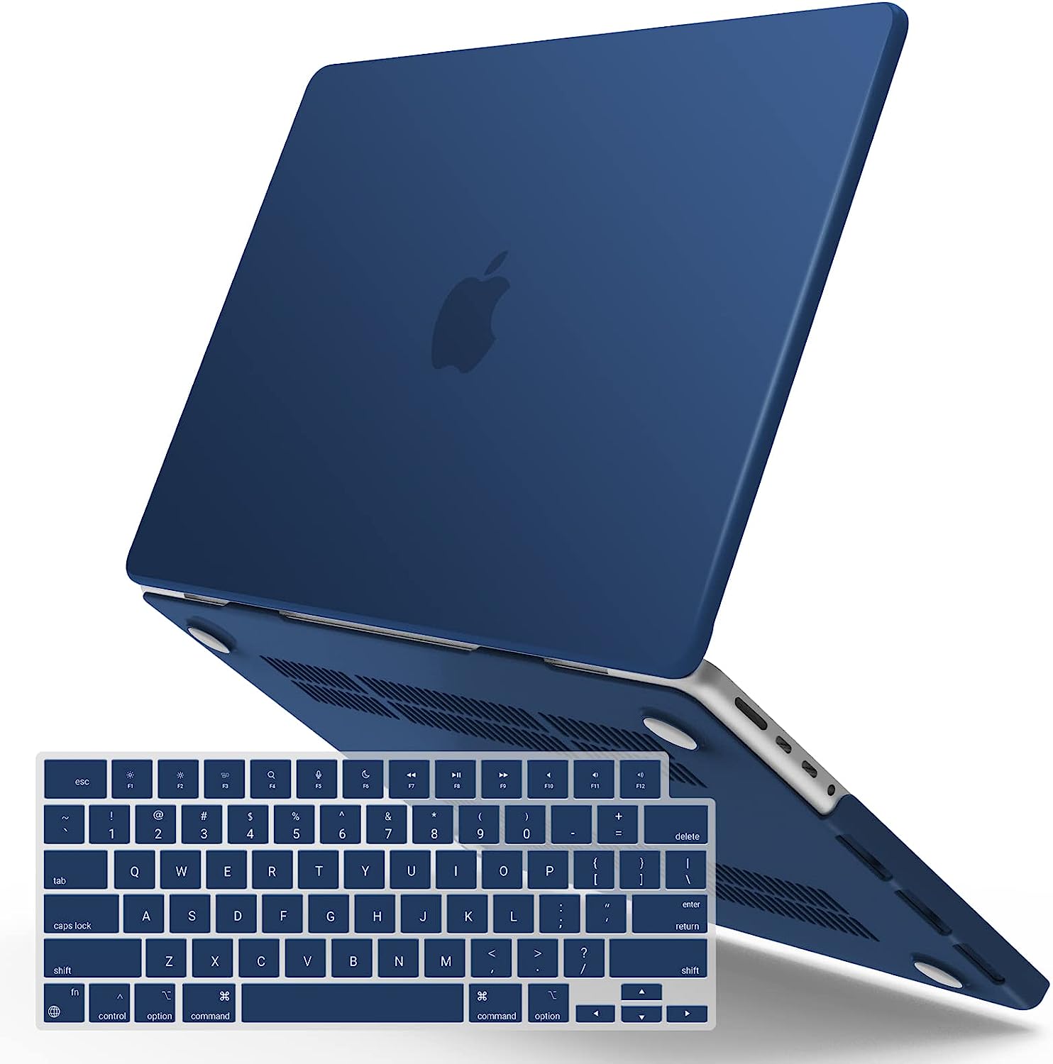 V324-A2485-M-BLUE-82544-00 Suitable for MacBook Pro 16 inch Case 2023 2022 2021 M2 A2780 A2485 M1 Pro/Max Hard Shell Case Keyboard Cover Blue - Image 1