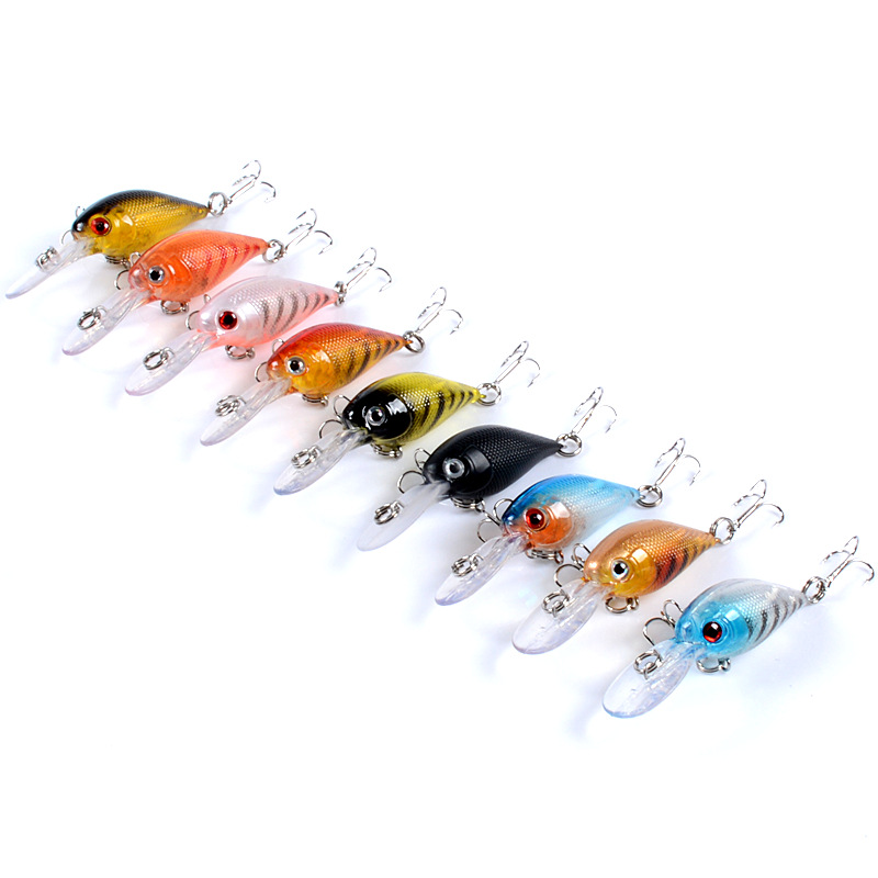 V324-C0006-C0006-1-00 9x Popper Crank 5.7cm Fishing Lure Lures Surface Tackle Fresh Saltwater - Image 1