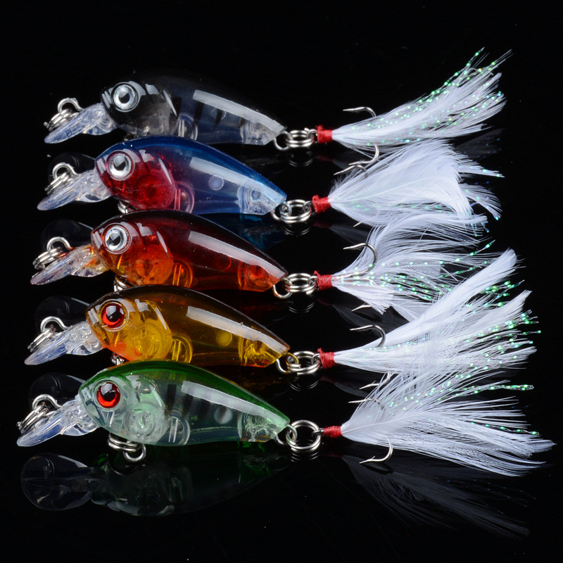 V324-C0038-fishing-lure-c0038-1-00 5x 4.5cm Popper Crank Bait Fishing Lure Lures Surface Tackle Saltwater - Image 1