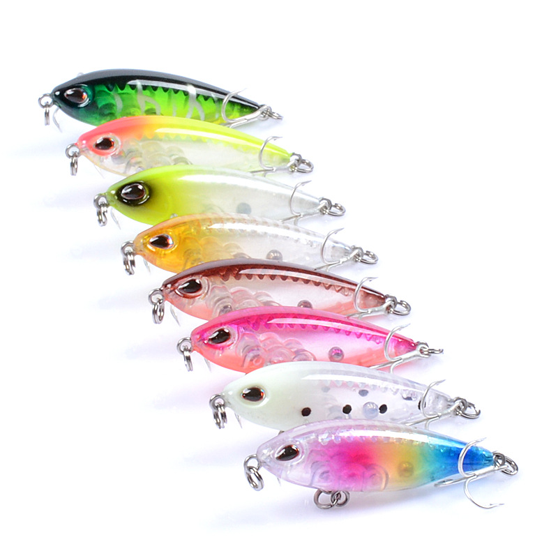 V324-CH39-CH39-1-00 8x Pencil minnow 4.8cm Fishing Lure Lures Surface Tackle Fresh Saltwater - Image 1