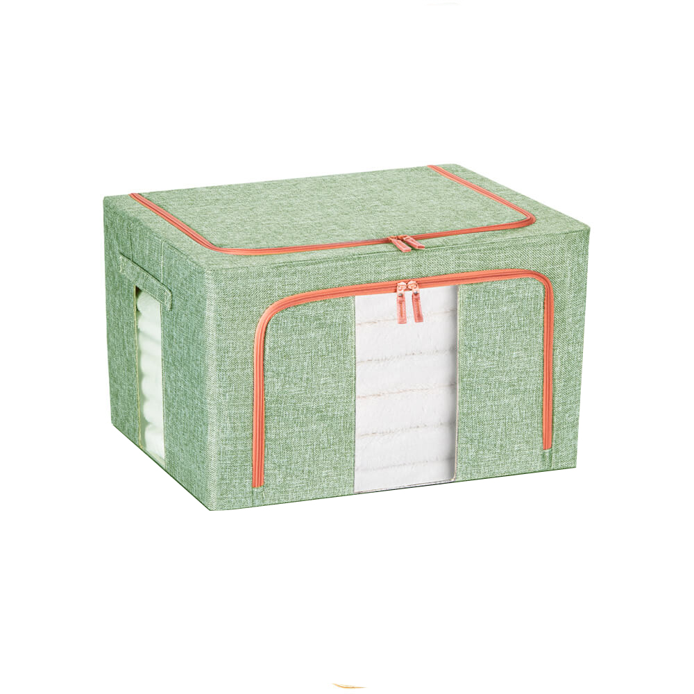 V324-CLOTHSTOR-GREEN-100L-151092-00 100L Cloth Storage Box Closet Organizer Storage Bags Clothes Storage Bags Wardrobe Organizer Idea GREEN - Image 1