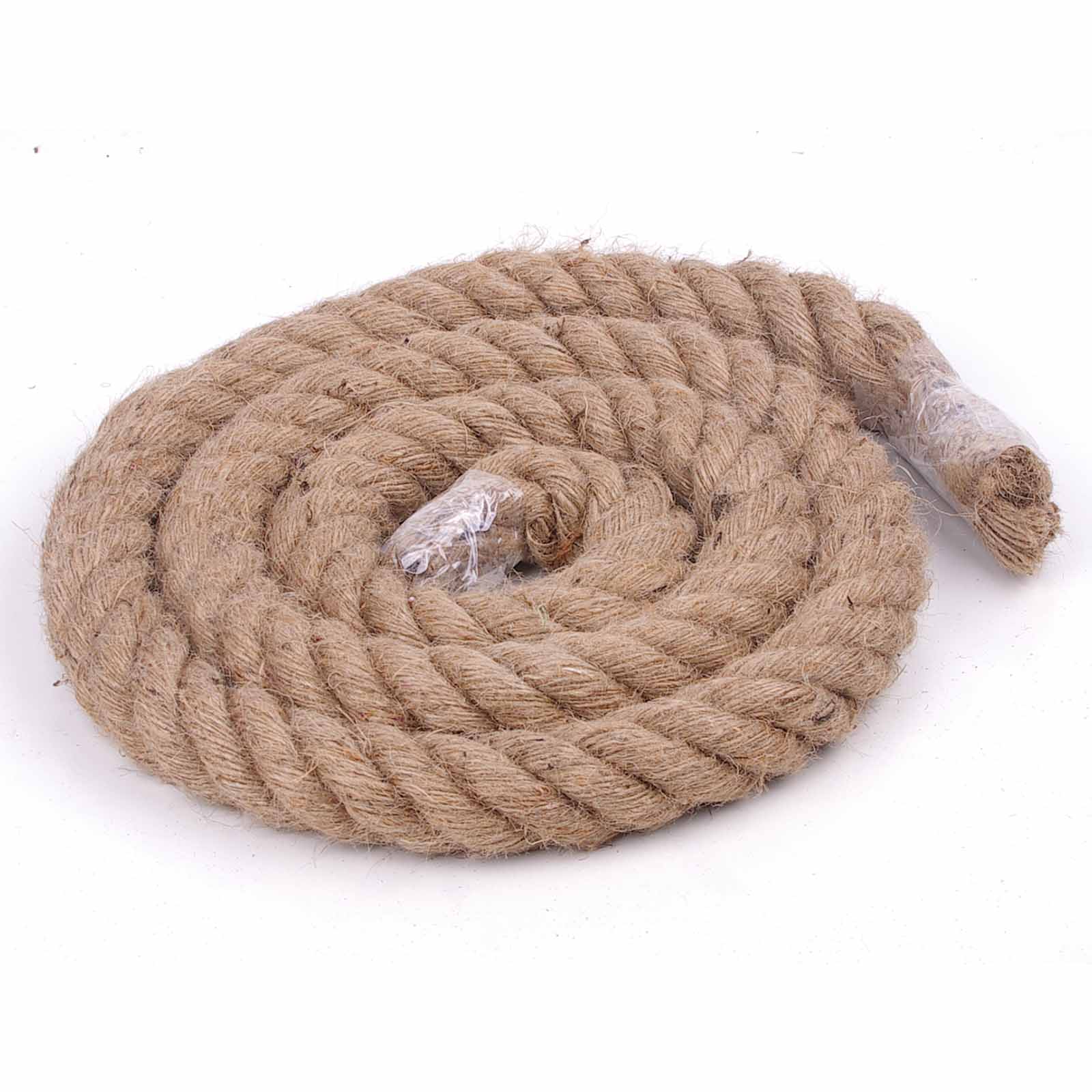 V324-HO-40MMSROPE2M-69566-00 2m Sisal 40mm Rope Natural Twine Cord Thick Jute Hemp Manila Crafting Home Decor - Image 1