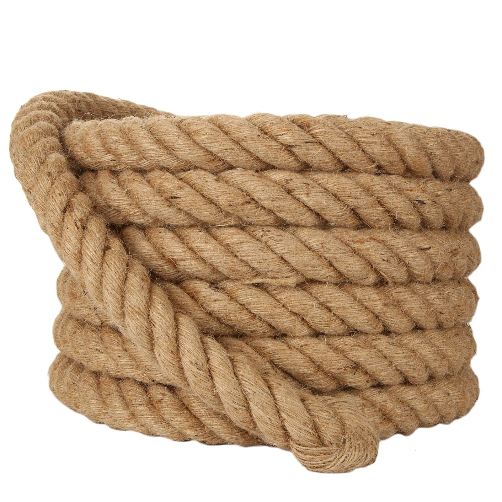 V324-HO-40MMSROPE5M-69568-00 5m Sisal 40mm Rope Natural Twine Cord Thick Jute Hemp Manila Crafting Home Decor - Image 1