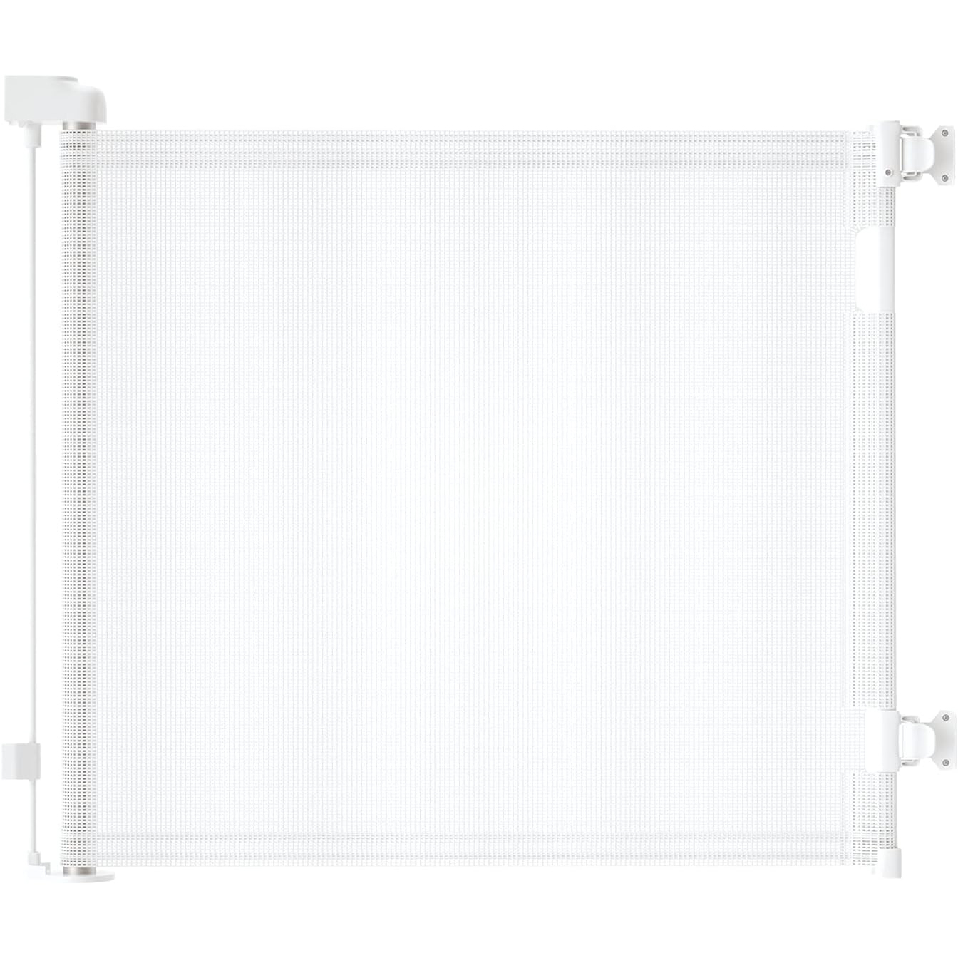 V324-HO-GATEWH15M-91164-00 Retractable 1.5M Doorways Hallways Stairs Baby Gate Dog Pet Gate Indoor Outdoor Safety Gates White - Image 1