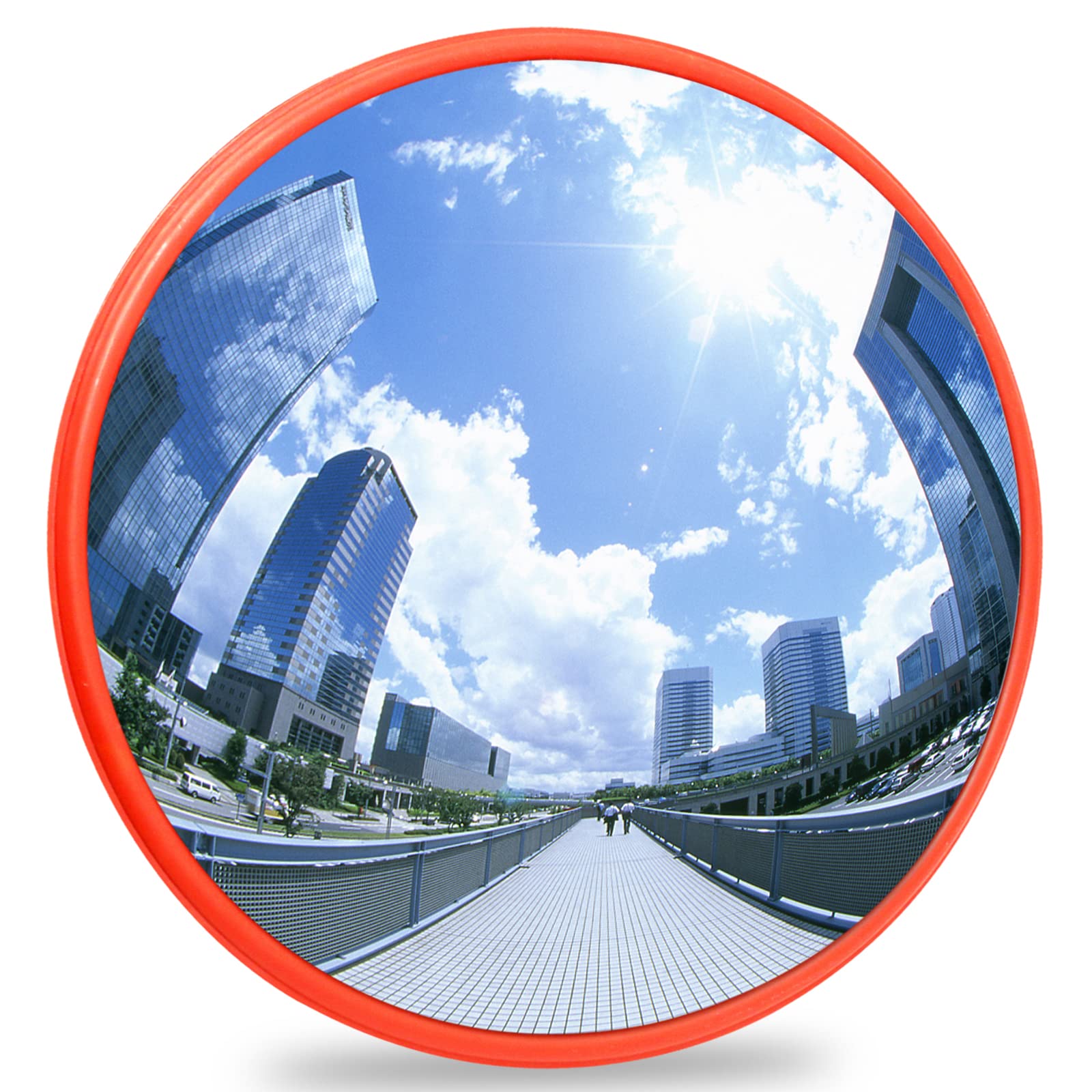 V324-IN-CURMIRROR-30CM-130952-00 30cm Traffic Blind Spots Curved Convex Mirror Wide Angle for Driveway Warehouse Garage Security - Image 1