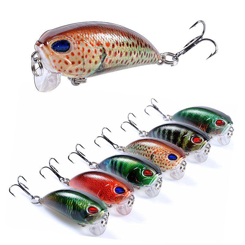 V324-LB132-LB132-1-00 6x Popper Poppers 5.1cm Fishing Lure Lures Surface Tackle Fresh Saltwater - Image 1