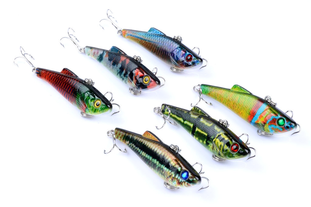 V324-LB53-fishing-lure-LB53-3-00 6x 7cm Vib Bait Fishing Lure Lures Hook Tackle Saltwater - Image 1