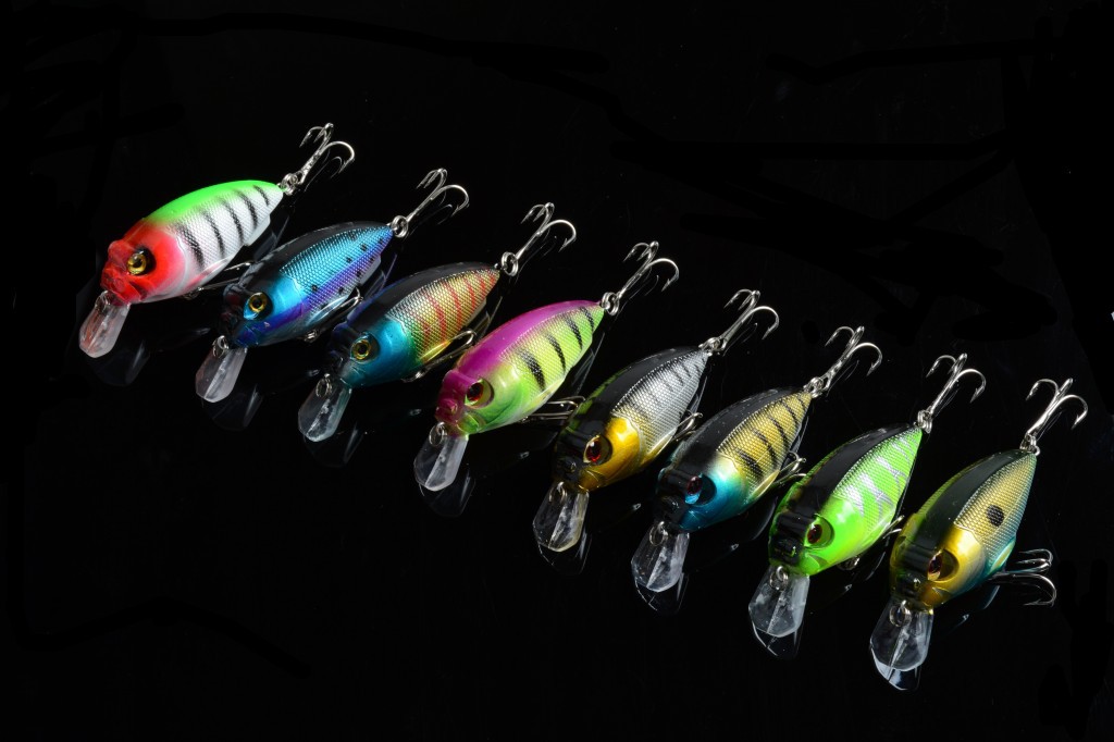 V324-LD-C0026-1-00 8x 7cm Popper Crank Bait Fishing Lure Lures Surface Tackle Saltwater - Image 1