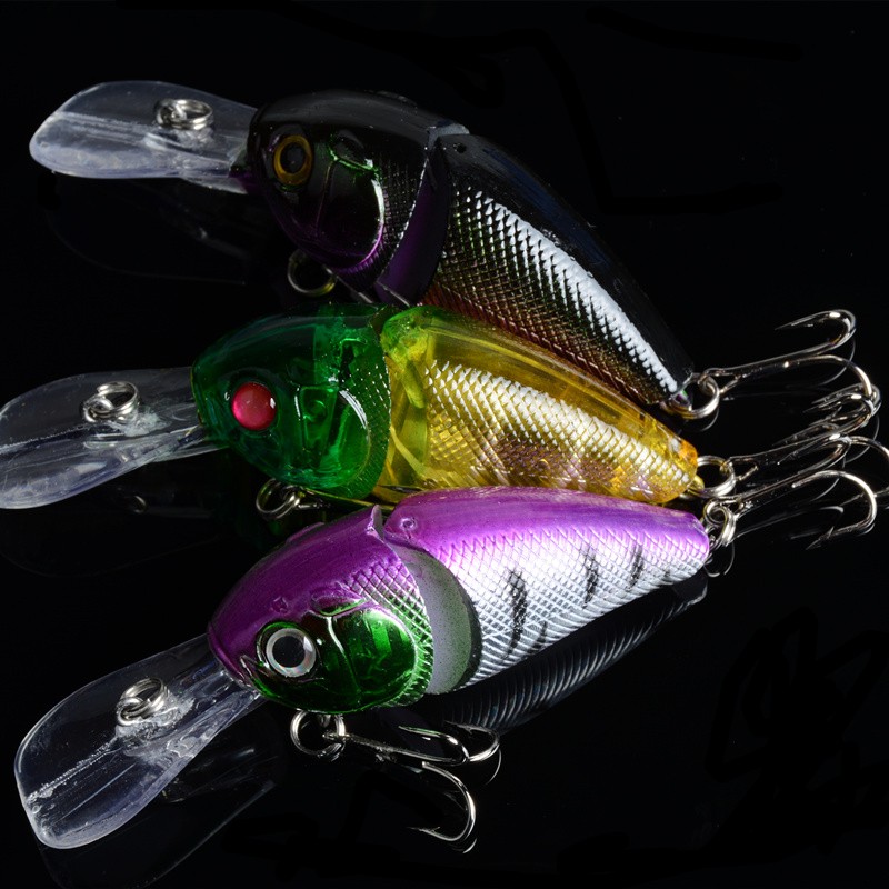 V324-LD-C0033-fishing-lure-LD-C0033-1-00 3x 8.5cm Popper Crank Bait Fishing Lure Lures Surface Tackle Saltwater - Image 1
