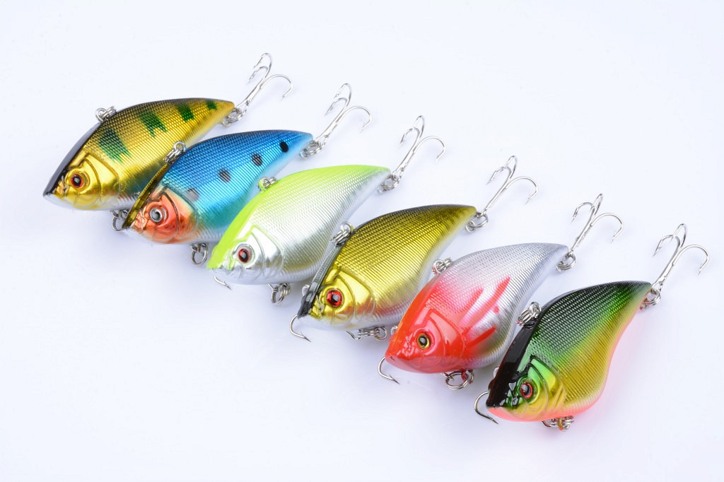 V324-LD-V0018-fishing-lure-LD-V0018-1-00 6x 7cm Vib Bait Fishing Lure Lures Hook Tackle Saltwater - Image 1