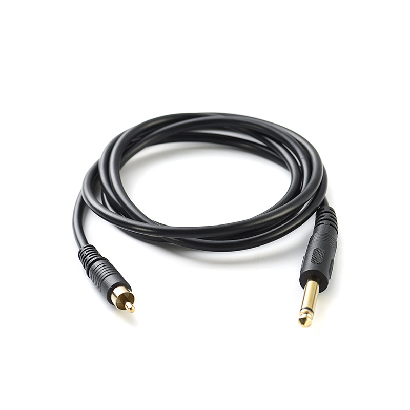 V324-LY-YPX115-LY-YPX115-00 1.5M 6.35mm Single Track Male to RCA Male Audio Cable - Image 1