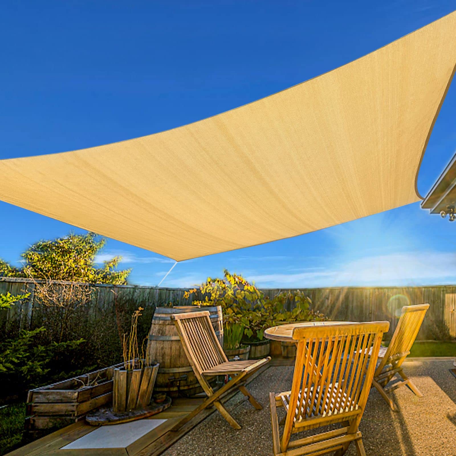 Version 1.0.0 3m x 4m Rectangle Sun Shade Sails for Patios Sun UV Outdoor Canopy Backyard Sunshades - Image 1