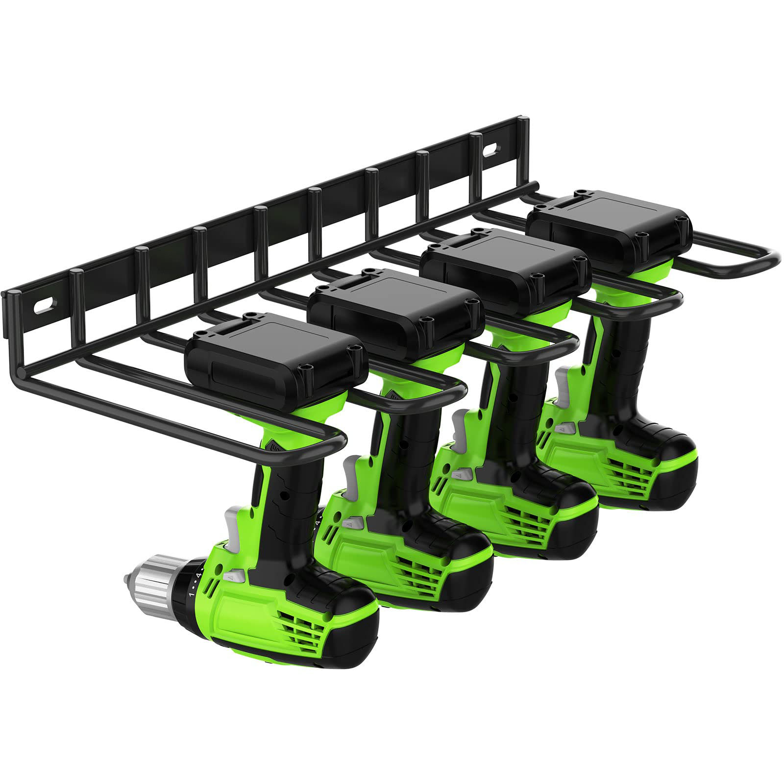 Version 1.0.0 Power Tool Tools Organizer Drill Holder Wall Mount Drill Rack Garage Storage Drill Organizer - Image 1