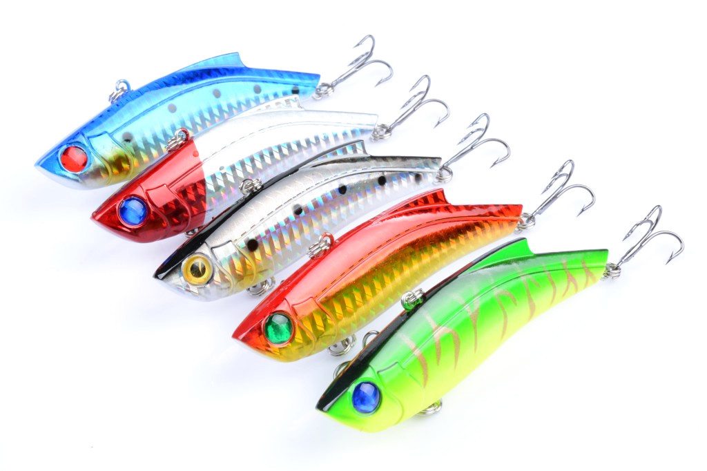 V324-V0023-fishing-lure-V0023-1-00 5x 9cm Vib Bait Fishing Lure Lures Hook Tackle Saltwater - Image 1