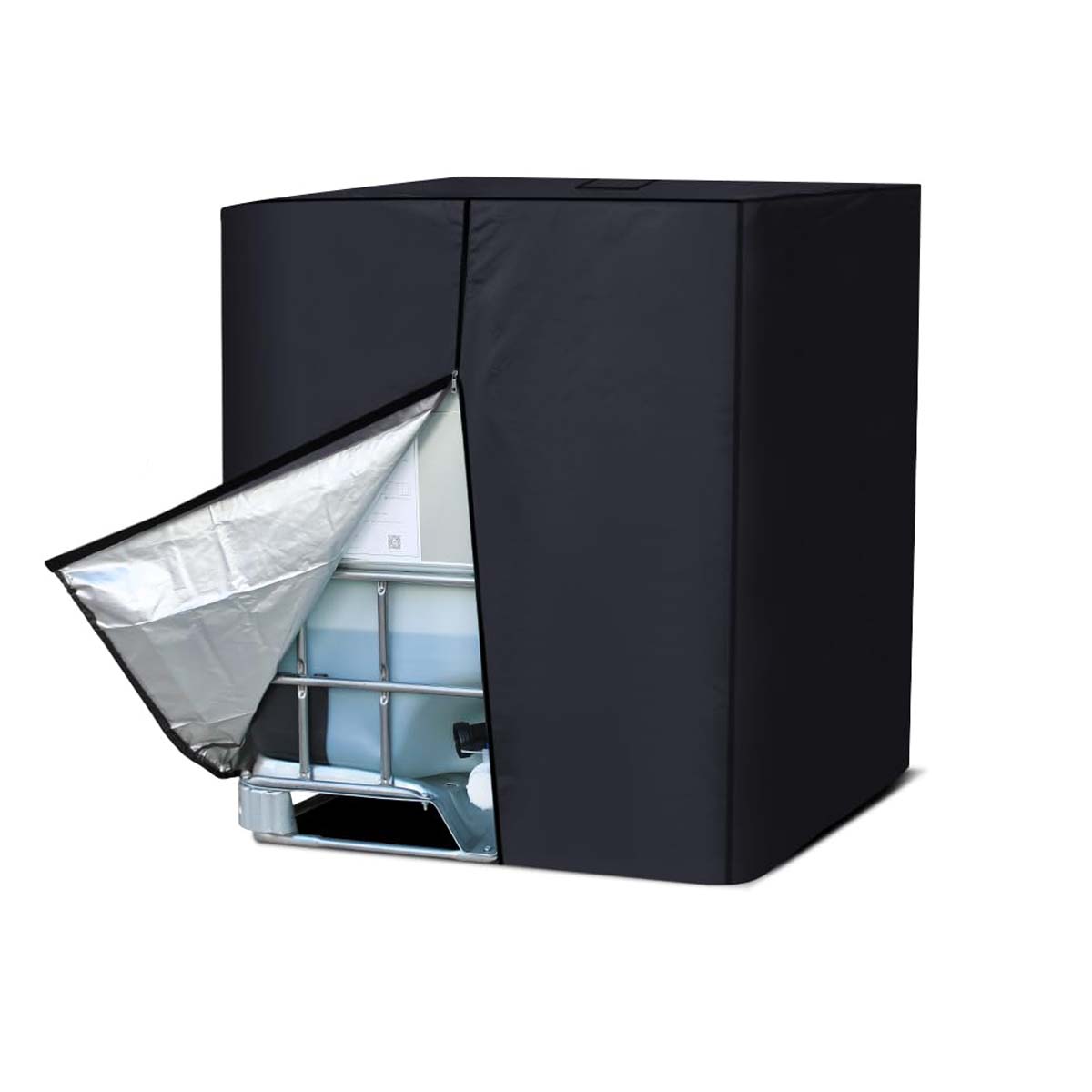 Version 1.0.0 1000L 275 Gallon 420D IBC Tote Water Tank Cover Sunshade Waterproof Protective Cover IBC Tote Covers - Image 1