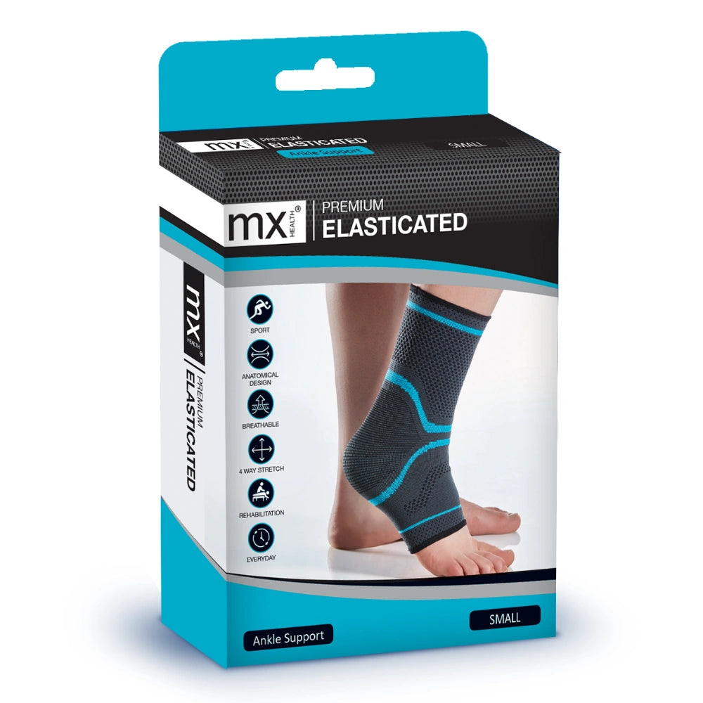 V346-MX72231-202505221437-00 MX Health Premium Elasticated Ankle Support - Large - Image 1