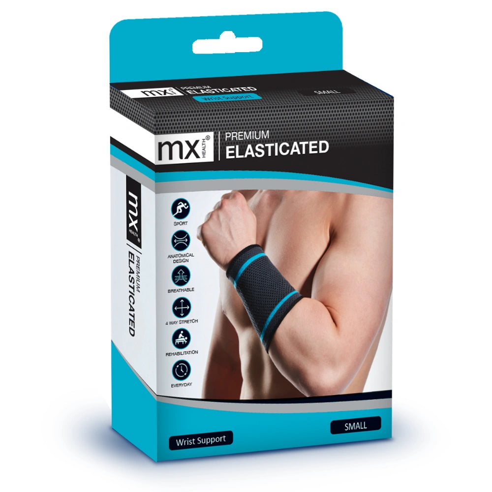 V346-MX72511-202505221440-00 MX Health Premium Elasticated Wrist Support - Small - Image 1