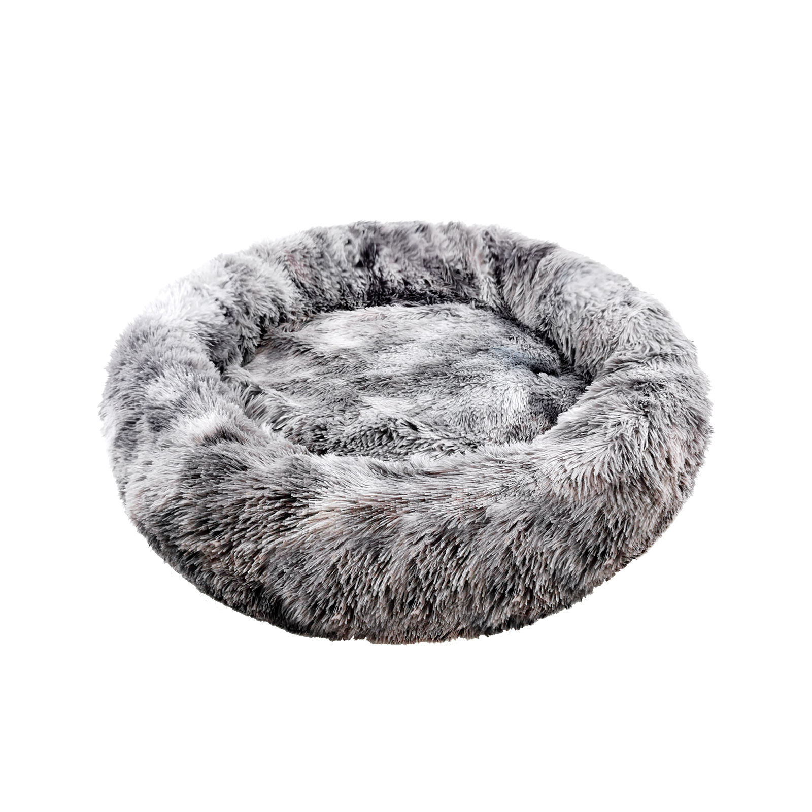 V360-PTDB0013-DG-S-81490-00 Pawfriends Dog Cat Pet Calming Bed Washable ZIPPER Cover Warm Soft Plush Round Sleeping 70 - Image 1